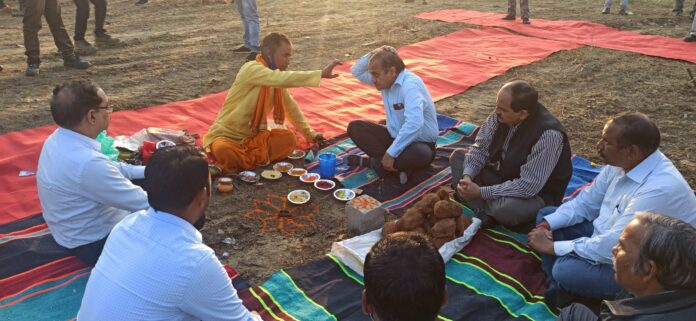 Barkagaon: NTPC township construction work was inaugurated by the executive director