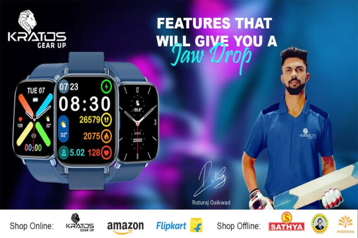 GoKratos,Anil Kumar,Neckbands, Cables, Chargers, Power Banks,Smartwatches,Ruturaj Gaikwad,Kratos Gear Fit Play SmartWatch,Kratos Wireless Bluetooth Neckband,