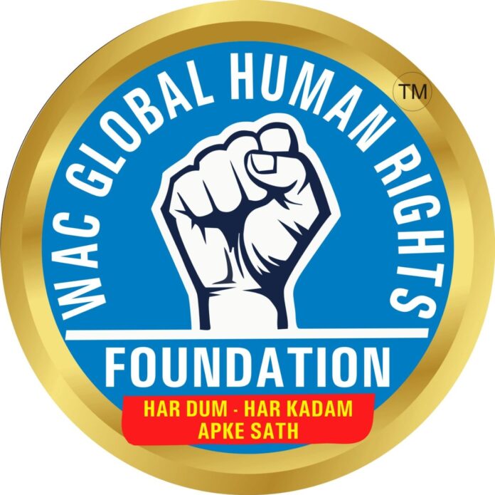 WAC Global Human Rights Foundation, Human Rights,Dainik Bharat,International Prestigious Awards 2022,