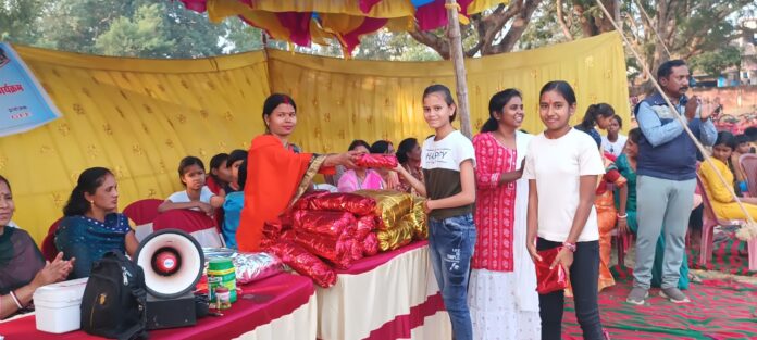 Organizing sports competition for girls on Children's Day