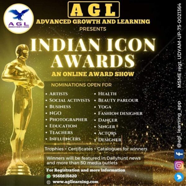 A.G.L. INDIAN ICON AWARDS 2022 Dainik Bharat