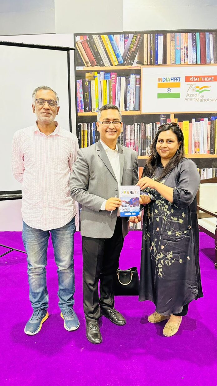 World Book Fair,Groundbreaking Book to Human Excellence,How to Grow Your Peanuts,Leadership Coach Sachin Jain,Author Sachin Jain,World Book Fair 2023,TEDx Speaker Sachin Jain,New Delhi World Book Fair,