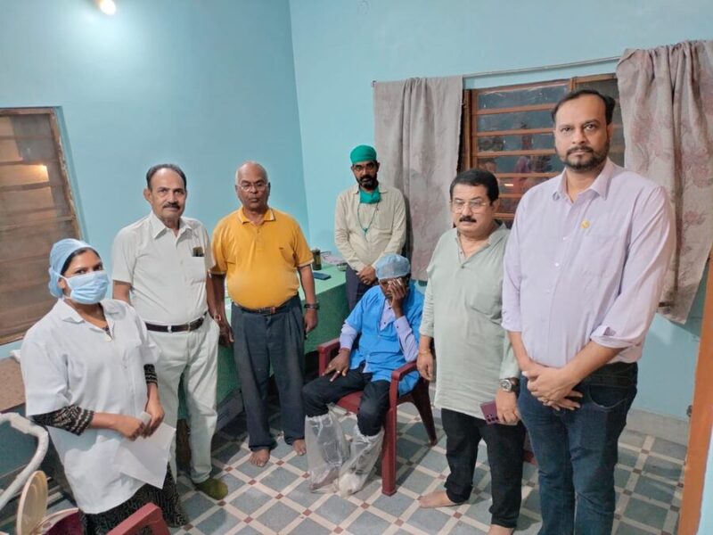 Hazaribagh Youth Wing officials inspected Rohini Devi Rotary Netralaya