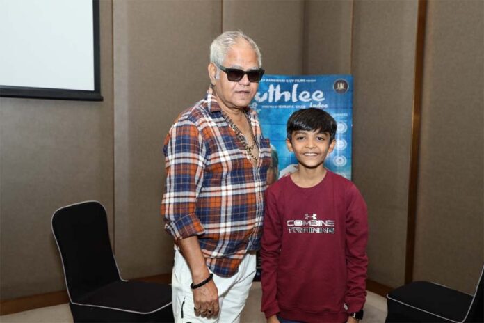 Sanjay Mishra and Dhanay Seth promote the film Guthlee Ladoo in Delhi