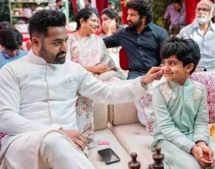 Man of Masses NTR Jr. and Son Bhargav Ram’s Adorable Moment Steals Hearts