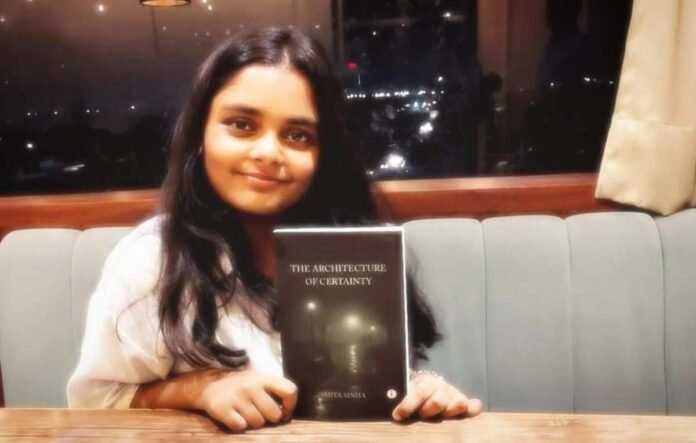 Author Smita Sinha discussing her psychological novel The Architecture of Certainty